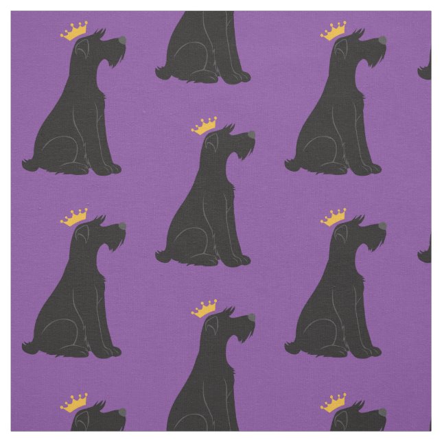 Schnauzer-Prinz Stoff (Muster)
