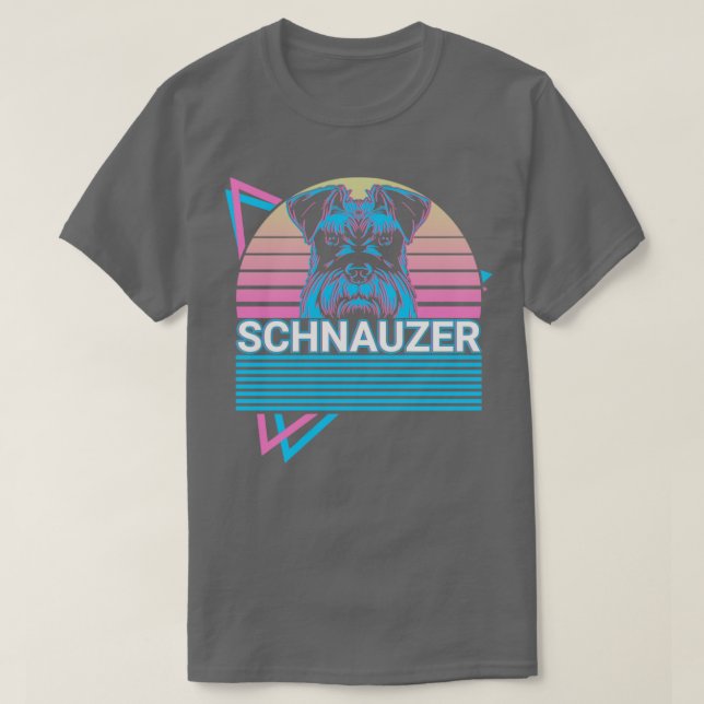 Schnauzer Retro T-Shirt (Design vorne)