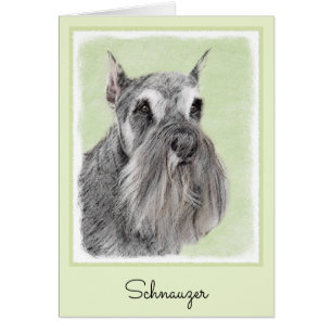 Schnauzer (Riese, Standard) Malerei - Hundekunst