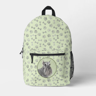 Schnauzer (Riese, Standard) Malerei - Hundekunst Bedruckter Rucksack
