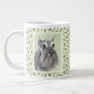 Schnauzer (Riese, Standard) Malerei - Hundekunst Jumbo-Tasse