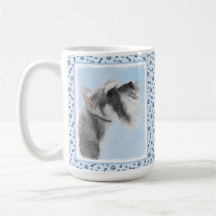 Schnauzer (Riese, Standard) Malerei - Hundekunst Kaffeetasse