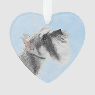 Schnauzer (Riese, Standard) Malerei - Hundekunst Ornament