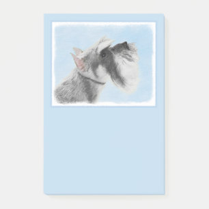 Schnauzer (Riese, Standard) Malerei - Hundekunst Post-it Klebezettel