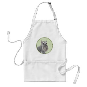 Schnauzer (Riese, Standard) Malerei - Hundekunst Schürze