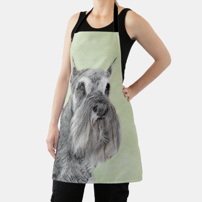 Schnauzer (Riese, Standard) Malerei - Hundekunst Schürze (InSitu)