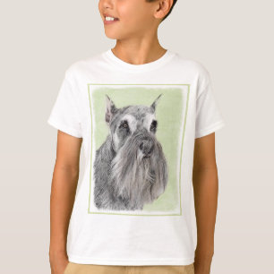 Schnauzer (Riese, Standard) Malerei - Hundekunst T-Shirt