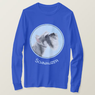 Schnauzer (Riese, Standard) Malerei - Hundekunst T-Shirt
