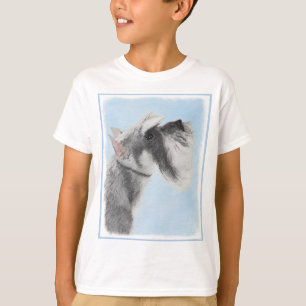 Schnauzer (Riese, Standard) Malerei - Hundekunst T-Shirt