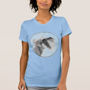Schnauzer (Riese, Standard) Malerei - Hundekunst T-Shirt
