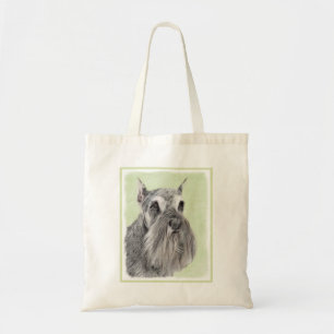 Schnauzer (Riese, Standard) Malerei - Hundekunst Tragetasche