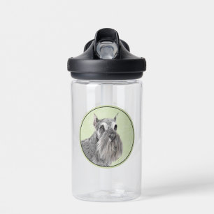 Schnauzer (Riese, Standard) Malerei - Hundekunst Trinkflasche