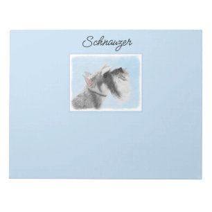 Schnauzer (Riese, Standard) Malerei - Hundeschule Notizblock