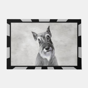 Schnauzer (Riesen) Malerei - Hundekunst Fußmatte