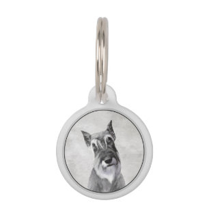 Schnauzer (Riesen) Malerei - Hundekunst Haustiermarke