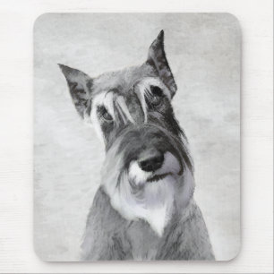 Schnauzer (Riesen) Malerei - Hundekunst Mousepad