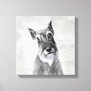 Schnauzer (Riesenmalerei) - Hundekunst Leinwanddruck
