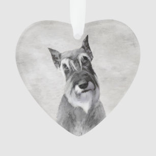 Schnauzer (Riesenmalerei) - Hundekunst Ornament