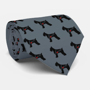 Schnauzer/riesiger Schnauzer-Liebe Krawatte
