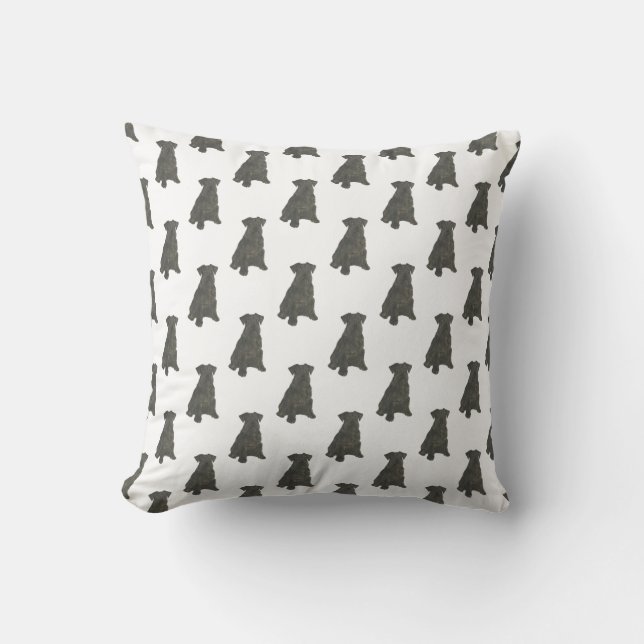 Schnauzer (schwarz) kissen (Vorderseite)