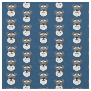 Schnauzer sieht Hundeblau Stoff