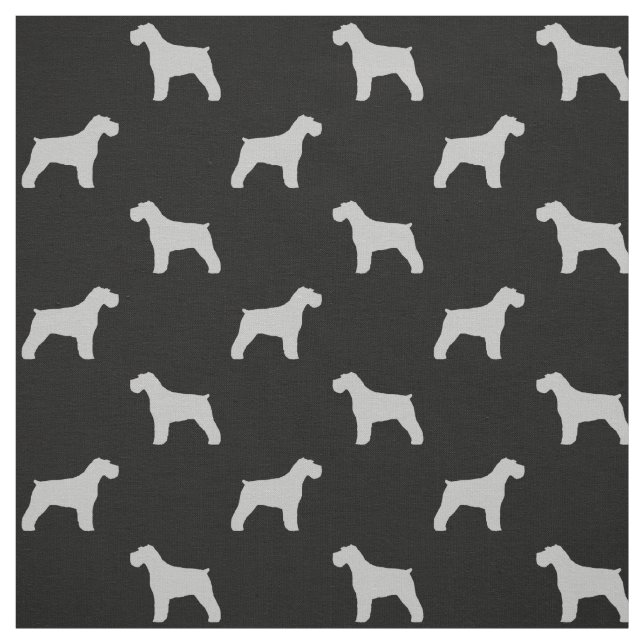 Schnauzer-Silhouette-Muster Stoff (Muster)