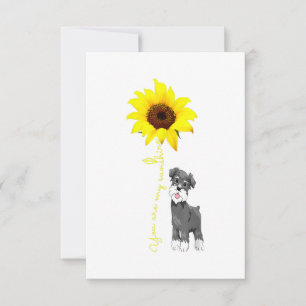 Schnauzer sind meine Sonnenblume Schnauzer Mama RSVP Karte