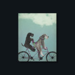 Schnauzer Tandem Leinwanddruck<br><div class="desc">Schnauzer Tandem von Fabfunky. Schnauzer reiten im skurrilen Steampunkstil. | 192047D</div>