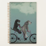 Schnauzer Tandem Planer<br><div class="desc">Schnauzer Tandem von Fabfunky. Schnauzer reiten im skurrilen Steampunkstil. | 192047D</div>