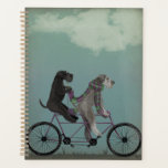 Schnauzer Tandem Planer<br><div class="desc">Schnauzer Tandem von Fabfunky. Schnauzer reiten im skurrilen Steampunkstil. | 192047D</div>