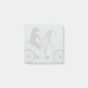 Schnauzer Tandem Post-it Klebezettel