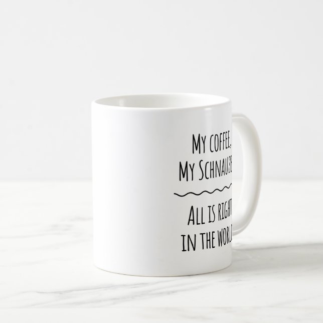 Schnauzer-Tasse Kaffeetasse (VorderseiteRechts)