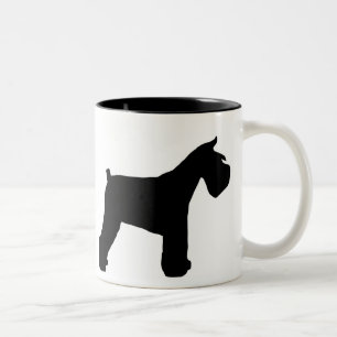 Schnauzer-Tasse Zweifarbige Tasse