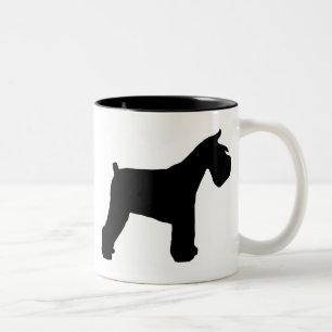 Schnauzer-Tasse Zweifarbige Tasse