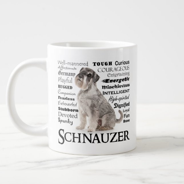 Schnauzer Tracks Jumbo Tasse (Links)