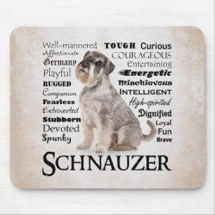 Schnauzer Tracks Mouse Pad Mousepad