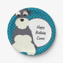 Schnauzer und Polka Dots Personalisiert