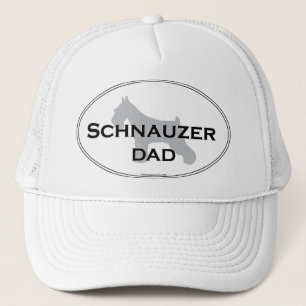 Schnauzer-Vater Truckerkappe