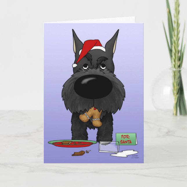 Schnauzer Weihnachten (Vorderseite)