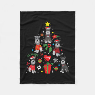 Schnauzer Weihnachtsbaum Ornament Funny Pet Hund Fleecedecke
