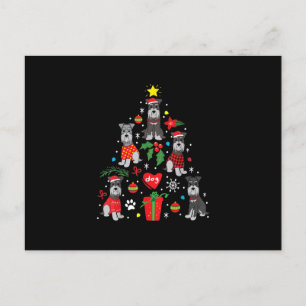 Schnauzer Weihnachtsbaum Schmuck Lustiges Haustier Feiertagspostkarte