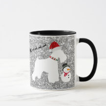 Schnauzer-Weihnachtskaffee-Tasse