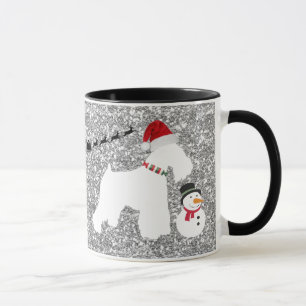 Schnauzer-Weihnachtskaffee-Tasse Tasse
