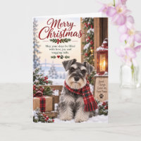 Schnauzer-Weihnachtskarte