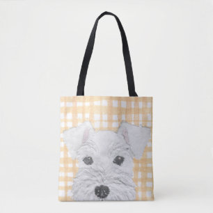 Schnauzer, Weiß, modern Tasche