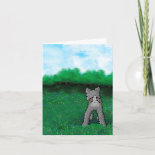 Schnauzer Welpe Fluffybutt Karte