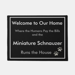 Schnauzer-willkommene Fußmatte