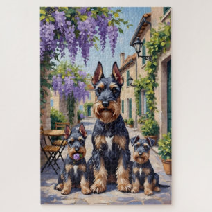 Schnauzer Wisteria Street Art