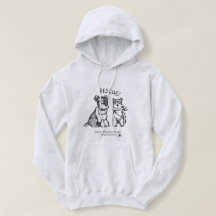 Schnauzers d'hiver - sweat - shirt à capuche léger