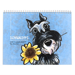 Schnauzers Off-Leash Art™ Vol. 1 Kalender